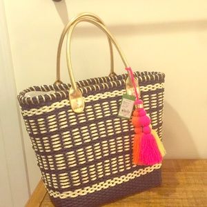 NWT Lilly Pulitzer straw bag
